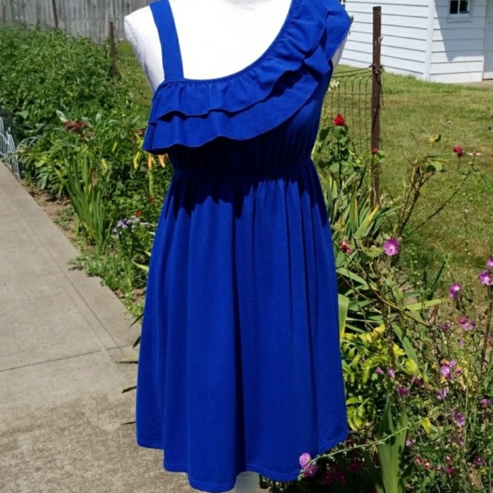 blue comfy dress